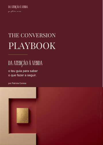Capa original do The Conversion Playbook, o guia Da Atenção à Venda de Patrícia Correia