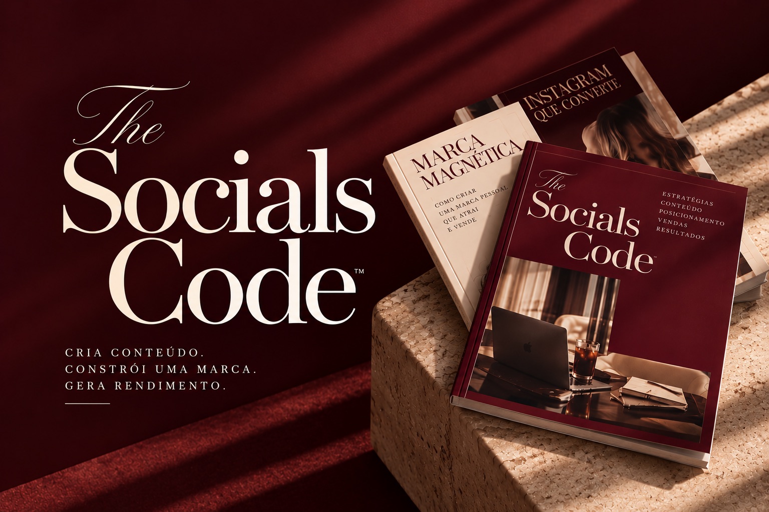Capa original do The Socials Code e materiais da formação